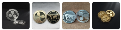 Ripple (XRP) Collectible Novelty Coin (Gold/Silver plated)