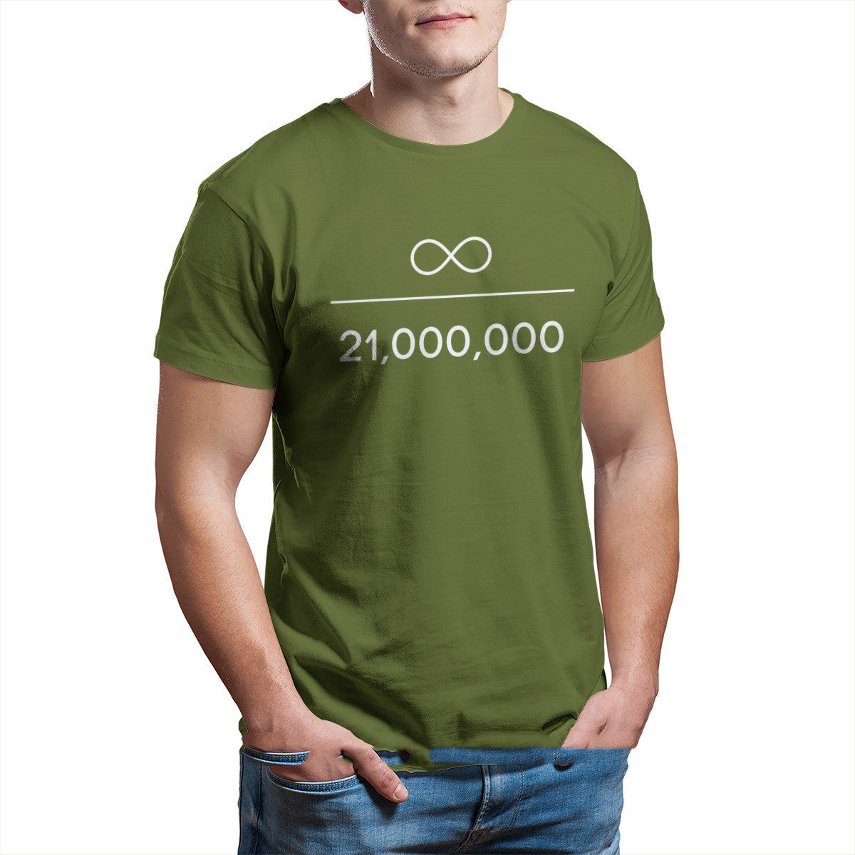 Men's Fashion Tee - BTC 21 Million