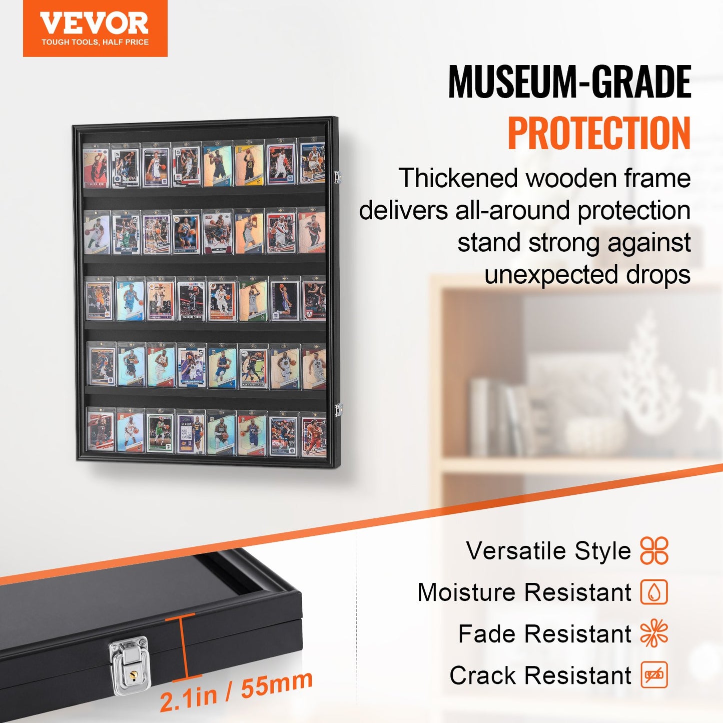Graded Trading/Pokémon/Sports Card Display Case