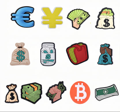 Currency Inspired Shoe Buckles