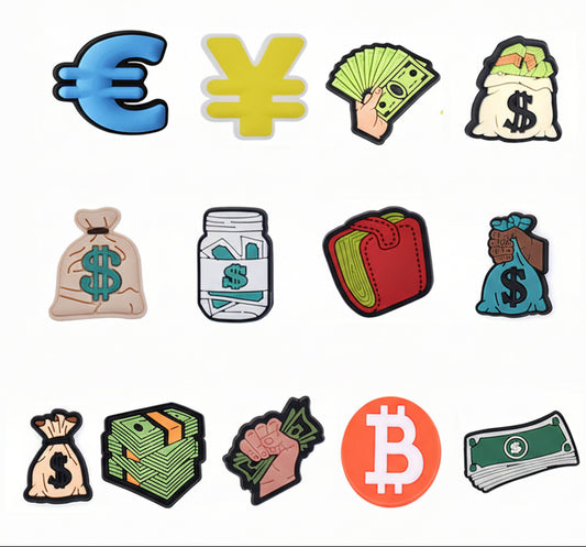 Currency Inspired Shoe Buckles