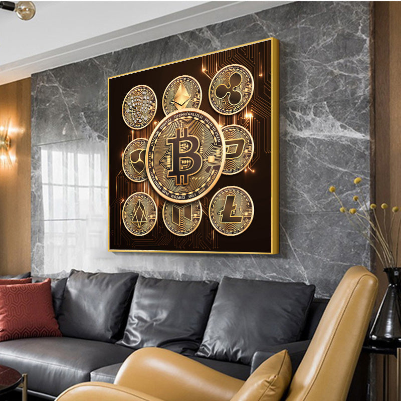 Bitcoin + Cryptocurrency Canvas