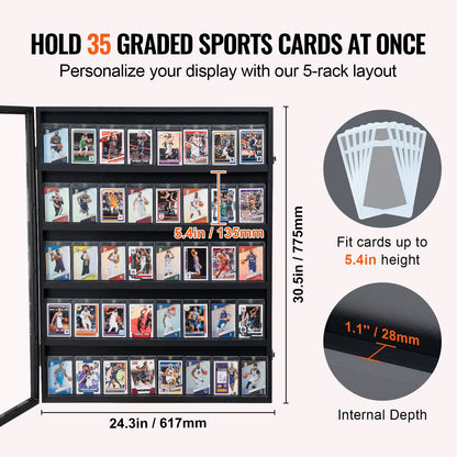 Graded Trading/Pokémon/Sports Card Display Case