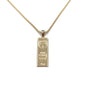 Gold Bar Pendant Necklace